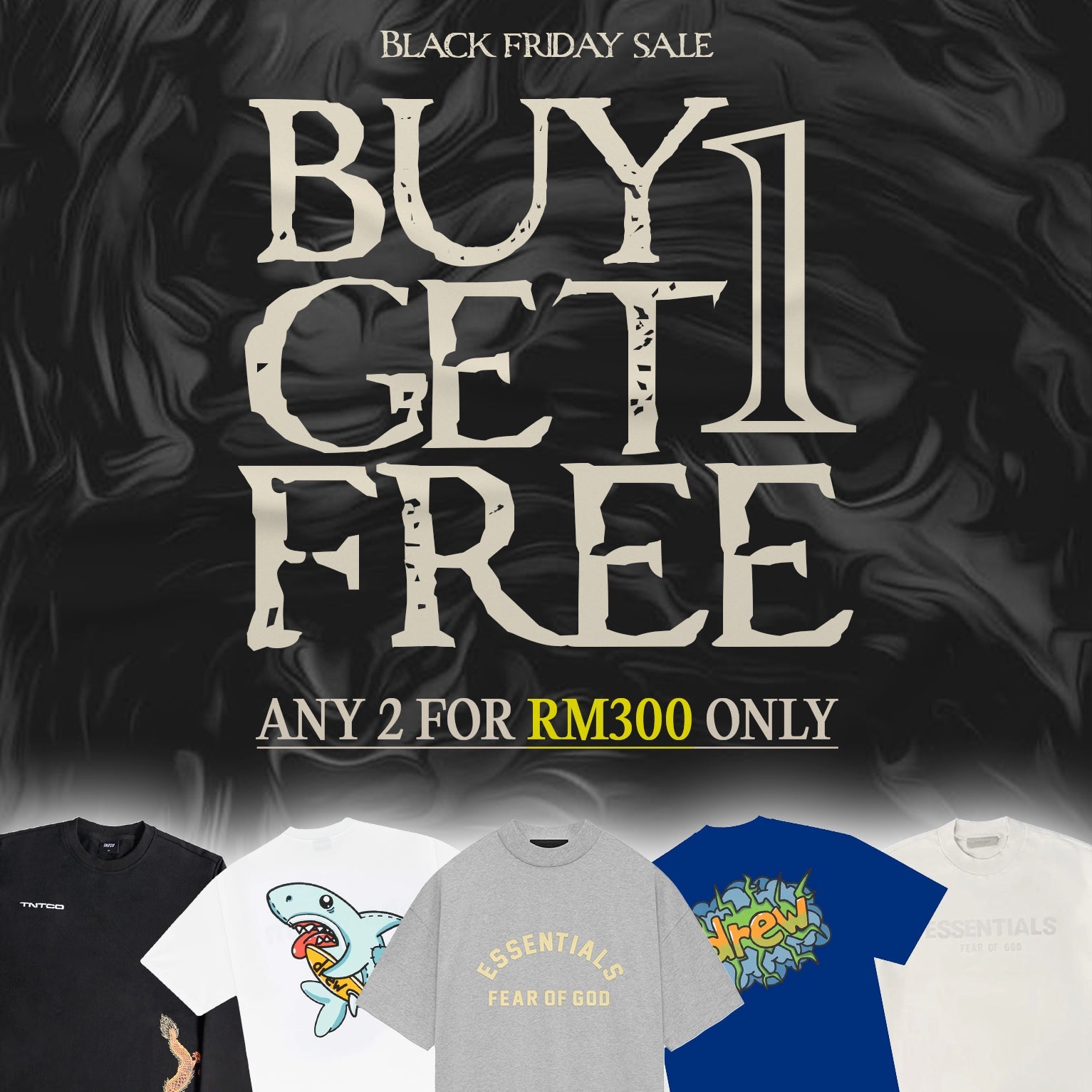 Black Friday Sale: Any 2 For RM300